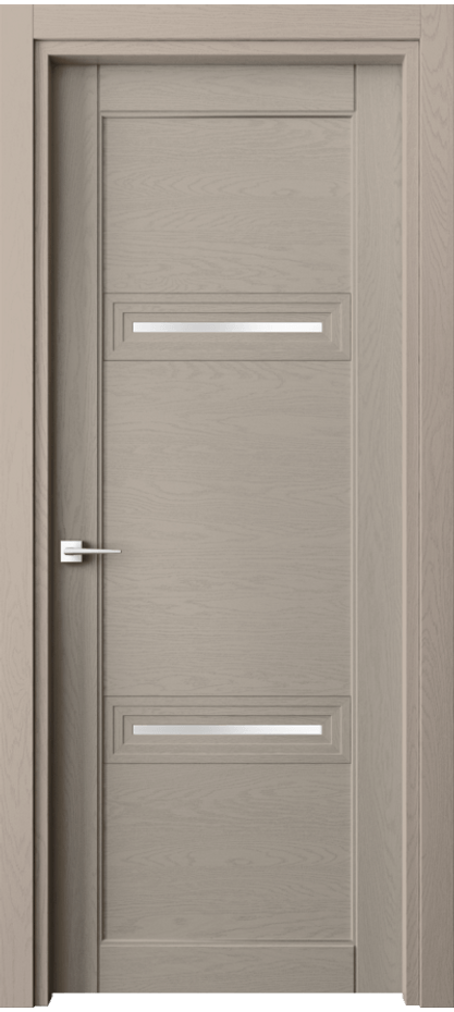 Межкомнатная дверь Ego 6113 Дуб бисквитный Сатинированное стекло Цена 126499 ₽ | Volhovec