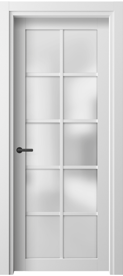 Межкомнатная дверь Neo 2106 Белый шёлк Сатинированное стекло Цена 38699 ₽ | Volhovec