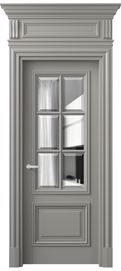 Межкомнатная дверь Antique 7312 Бук нейтральный серый Двустороннее зеркало с фацетом, триплекс Цена 37759830 so'm | Volhovec