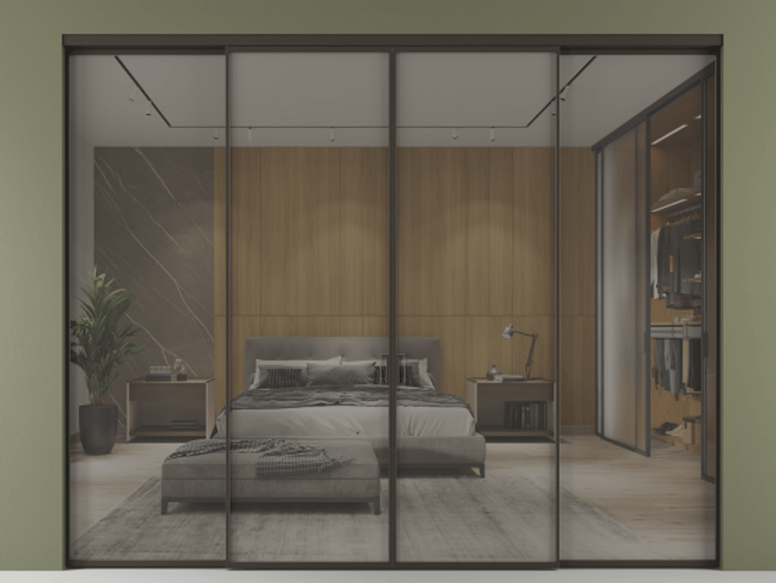 Перегородка Formato внутри проёма четырёхстворчатая #VENDORCODE# #FURNISH# #GLASS# Цена #PRICE# #CURRENCY#  | Volhovec