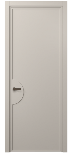 Дверь межкомнатная 8604 МСБЖ . Цвет Матовый светло-бежевый. Материал Гладкая эмаль. Коллекция Фрэйм. Картинка.
