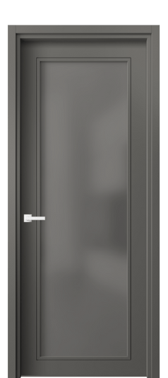 Дверь межкомнатная 8000 МКЛС СЕР САТ. Цвет Матовый классический серый. Материал Гладкая эмаль. Коллекция Нео Классик. Картинка.