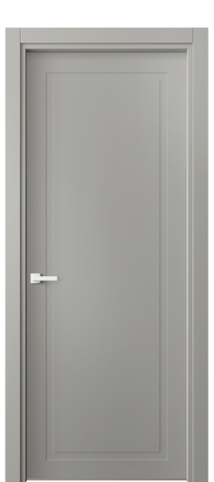 Дверь межкомнатная 8001 МНСР. Цвет Матовый нейтральный серый. Материал Гладкая эмаль. Коллекция Нео Классик. Картинка.