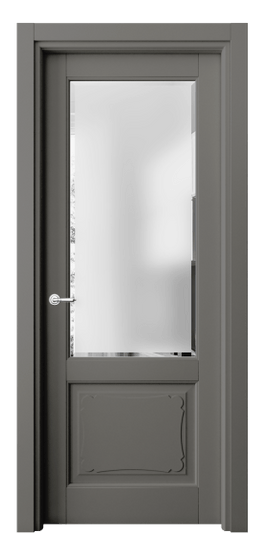 Дверь межкомнатная 6322 БКЛС САТ-Ф. Цвет Бук классический серый. Материал Массив бука эмаль. Коллекция Toscana Elegante. Картинка.