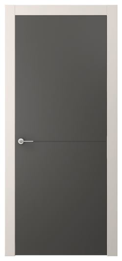 Дверь межкомнатная АКП 4207 ПЭГФ. Цвет ПЭТ графитовый. Материал ПЭТ. Коллекция Freedom. Картинка.