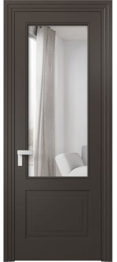 Межкомнатная дверь 8352 МАН Двустороннее зеркало. Цвет Матовый антрацит. Материал Гладкая эмаль. Коллекция Rocca. Фото. Дверь межкомнатная 8352 МАН Двустороннее зеркало. Цвет Матовый антрацит. Материал Гладкая эмаль. Коллекция Rocca. Картинка.
